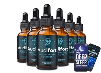 Six bottles of Audifort with two advertised digital bonuses